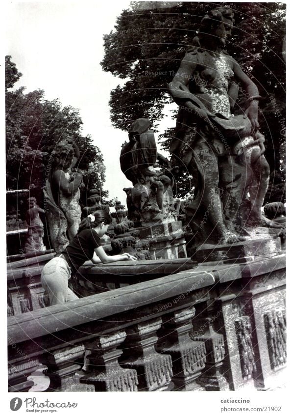 Afternoon in the Nymphenbad Dresden Woman Art Culture Human being Baroque Architecture