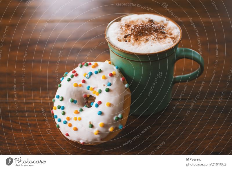 break Food Dessert Candy Nutrition Beverage Hot drink Milk Hot Chocolate Coffee Latte macchiato Espresso Crockery Cup Delicious Donut Foam Coffee break Icing