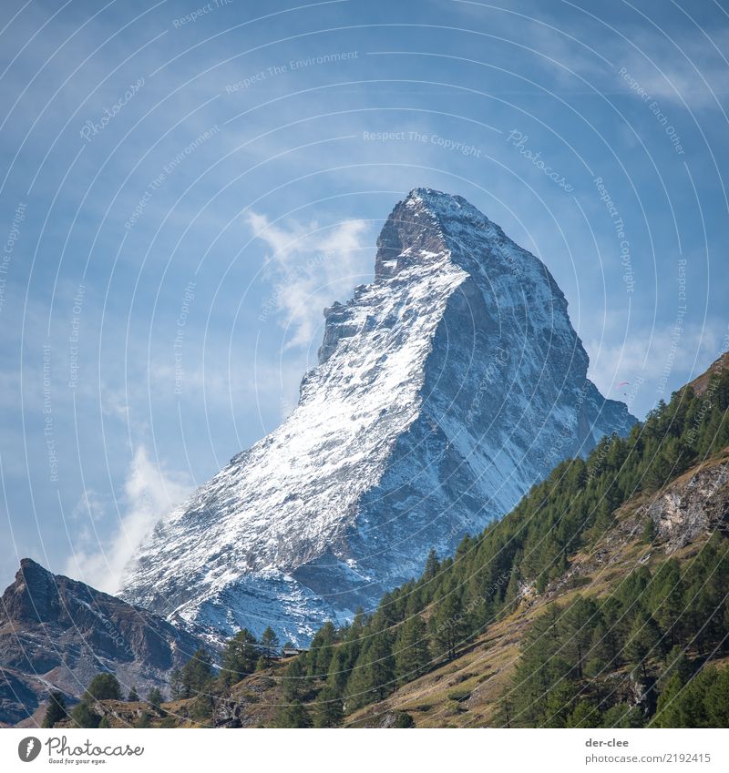 matte horn Environment Nature Landscape Elements Sky Clouds Rock Alps Mountain Matterhorn Peak Snowcapped peak Enthusiasm Honor Calm Wanderlust Force Adventure