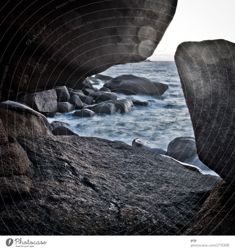 at the zöllnerpfad Nature Elements Water Drops of water Summer Bad weather Wind Rock Coast Ocean Atlantic Ocean Sharp-edged Gray Climate Waves Tide High tide