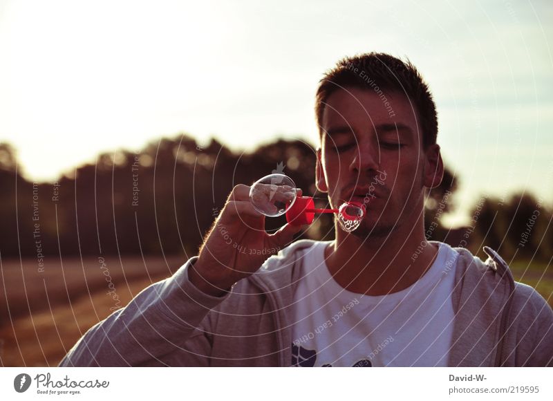 blow bubbles soap bubbles Summer Flying Joy fun Sky