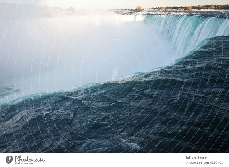 On the Abyss Environment Nature Landscape Elements Water Autumn Waterfall Niagara Falls (USA) Power Canada Downward To fall Colour photo Edge Torrents of water