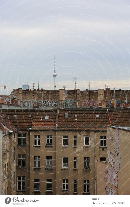 Prenzlauer Berg / television tower Berlin Berlin TV Tower Town Capital city Downtown Old town Deserted House (Residential Structure)