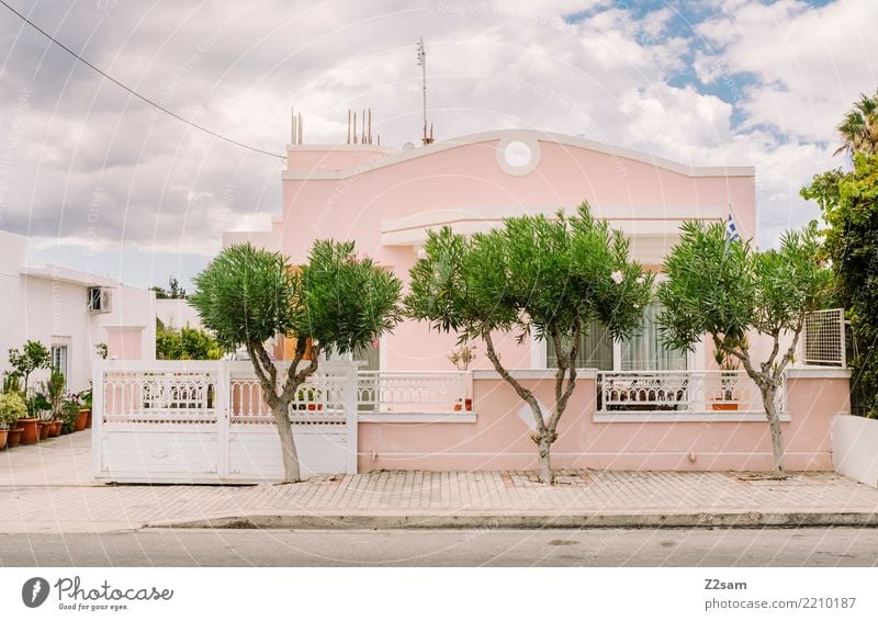 Kos City Tree Village Small Town House (Residential Structure) Detached house Dream house Building Architecture Esthetic Kitsch Green Pink Design Uniqueness SME