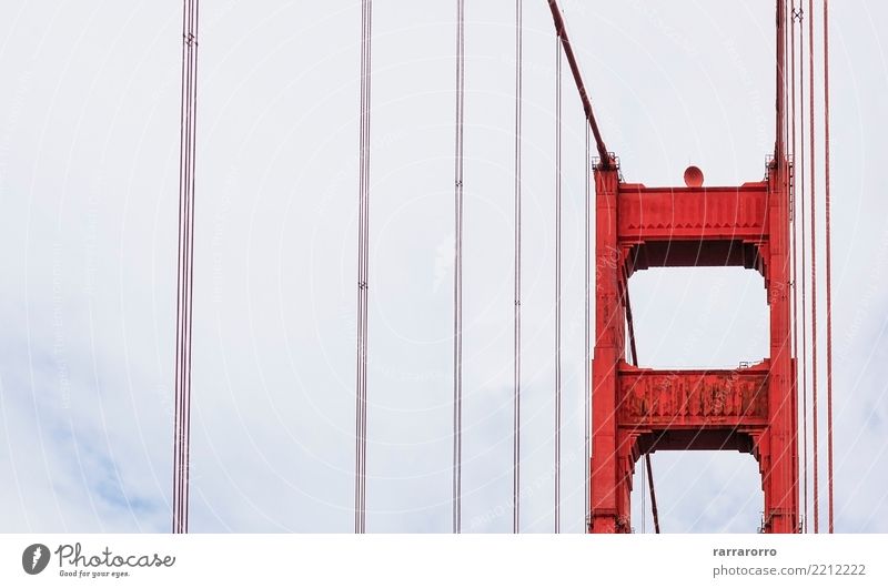 tower detail of the famous Golden Gate Bridge in San Francisco Vacation & Travel Landscape Sky Places Tower Manmade structures Building Architecture