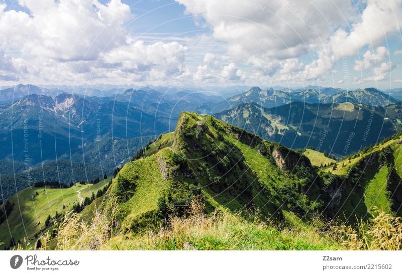 Rotwand Vacation & Travel Mountain Hiking Environment Nature Landscape Sky Clouds Summer Beautiful weather Alps Peak Esthetic Far-off places Gigantic Infinity