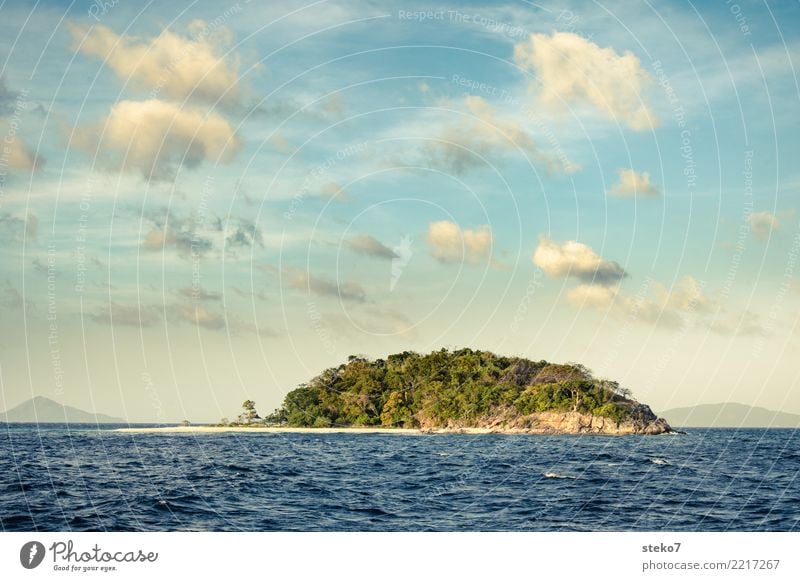 The Island Clouds Summer Beautiful weather Coast Ocean Sulu sea palawan Loneliness Discover Relaxation Exotic Hope Idyll Tourism Survive Stranded Rescue