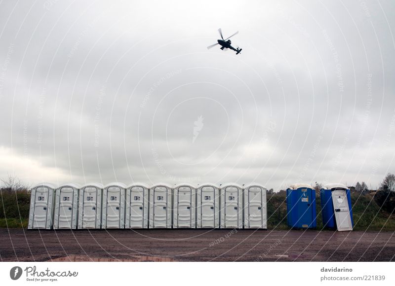 Apache over the Dixi Clouds Storm clouds Helicopter Colour photo Exterior shot Day Long shot Deserted Neutral Background Copy Space middle Row Beaded Many