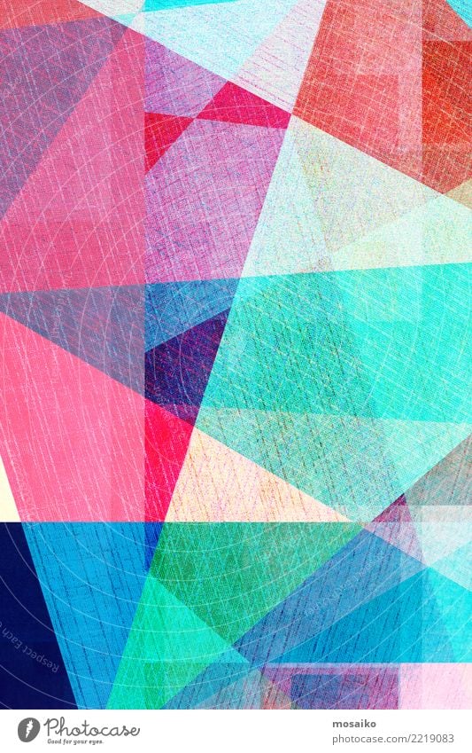 colorful geometric background Style Design Decoration Business Internet Art Line Dark Modern Retro Blue White Colour Creativity Banner Bauhaus Card Collage