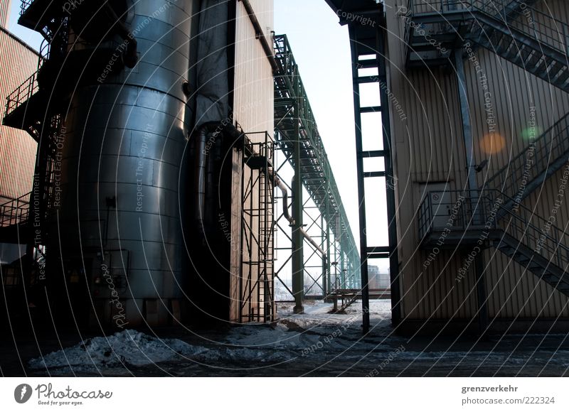 workshop Industry Furnace ironworks town Industrial plant Dark Cold Gray Power Steel Iron East Ironworks Combine EKO steel Colour photo Exterior shot Deserted