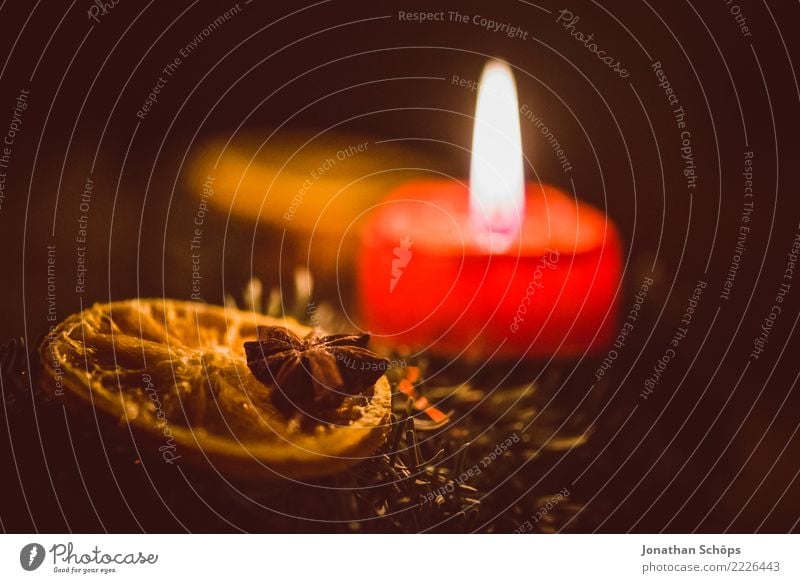 Advent wreath IV Christmas & Advent Christmas wreath Detail Candlewick Wick Flame Light Macro (Extreme close-up) Close-up itinerant Moody Tradition Wax Cinnamon