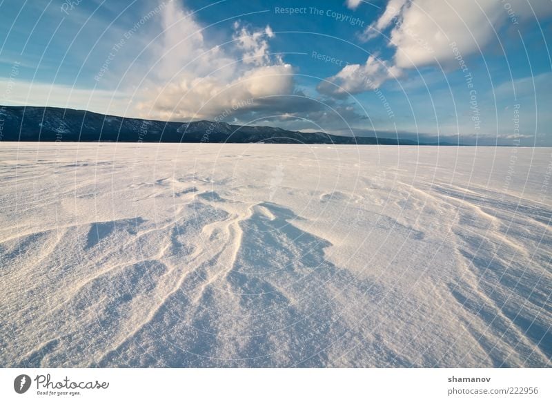 Lake Baikal, winter Winter Snow Mountain Nature Landscape Sky Clouds Ice Frost Coast Blue cold decline drifting invoice light non-urban Colour photo