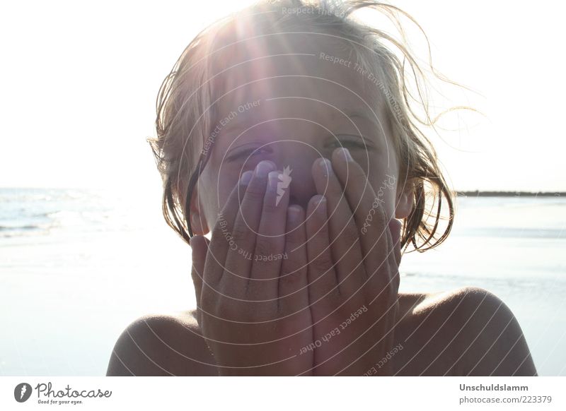 summer child Happy Beautiful Life Swimming & Bathing Freedom Ocean Waves Human being Child Boy (child) 1 3 - 8 years Infancy Water Sun Summer Beautiful weather