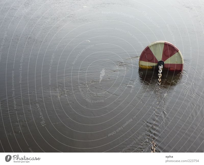 Stranded in St. Petersburg Water Winter River Newa Deserted Anchor chain Buoy Stand Willpower Trust Safety Dependability Calm Endurance Unwavering Wanderlust