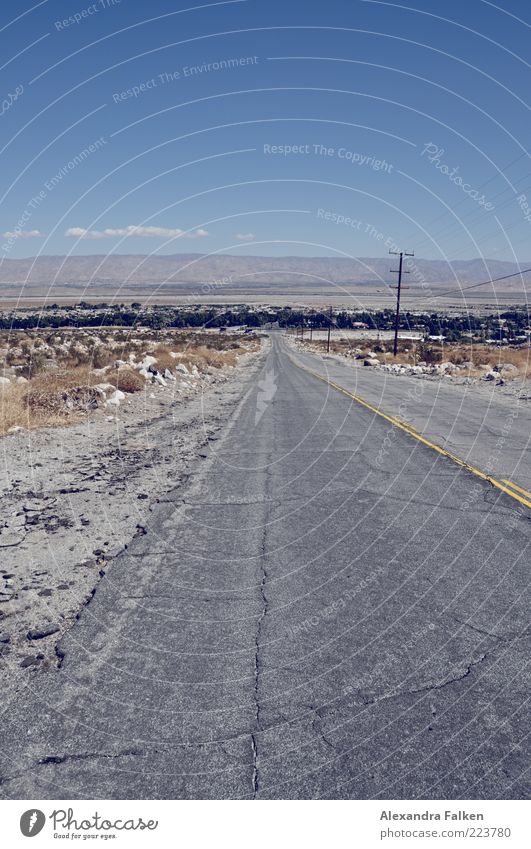 Road to Nowhere II Environment Nature Landscape Sky Beautiful weather Mountain Traffic infrastructure Road traffic Street Lanes & trails Tourism