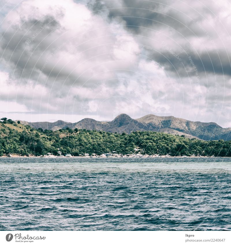 from a boat in philippines snake island near el nido palawan Beautiful Vacation & Travel Summer Ocean Island Mountain Wallpaper Nature Landscape Plant Sky