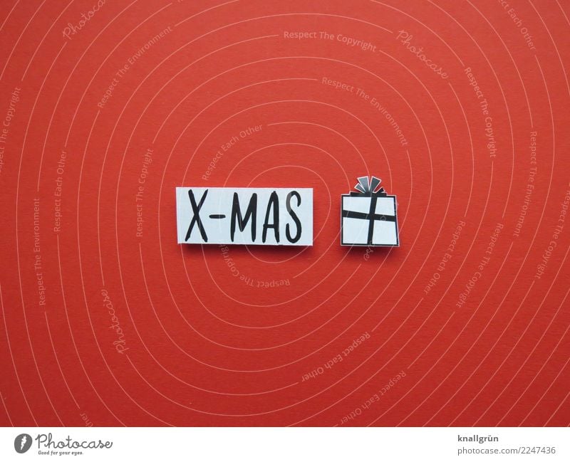 x-mas Characters Signs and labeling Communicate Sharp-edged Red Black White Emotions Joy Happiness Anticipation Safety (feeling of) Together Curiosity Surprise