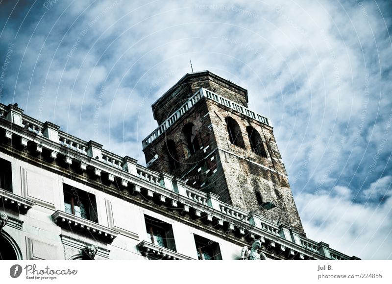 Clouds(scratches) Work of art House (Residential Structure) Large Power Uniqueness Historic Old building Facade Glazed facade Tower Sky Veil of cloud