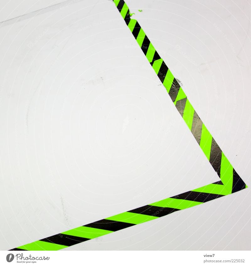 disco Road sign Plastic Sign Line Stripe Authentic Sharp-edged Simple Elegant Exotic Modern New Positive Green White Beginning Esthetic Uniqueness Marker line