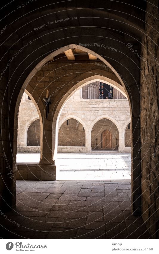 palace Deserted Palace Manmade structures Wall (barrier) Wall (building) Tourist Attraction Monument Old Famousness guimaraes Portugal Colour photo