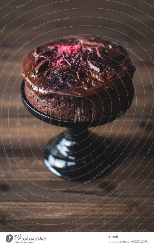 beetroot chocolate cake Cake Dessert Candy Chocolate Nutrition Slow food Dark Delicious Sweet Pink Chocolate cake Colour photo Interior shot Studio shot