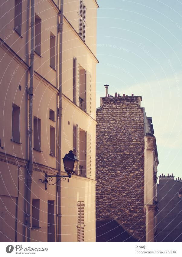 BACKSTONE House (Residential Structure) Building Wall (barrier) Wall (building) Facade Old Street lighting Brick wall Colour photo Exterior shot Day Light