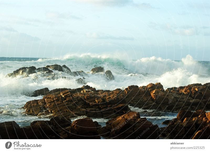 forces of nature Environment Nature Landscape Elements Earth Water Sky Clouds Waves Coast Ocean Bright Wet Natural Wild Swell White crest Force Massive Stone