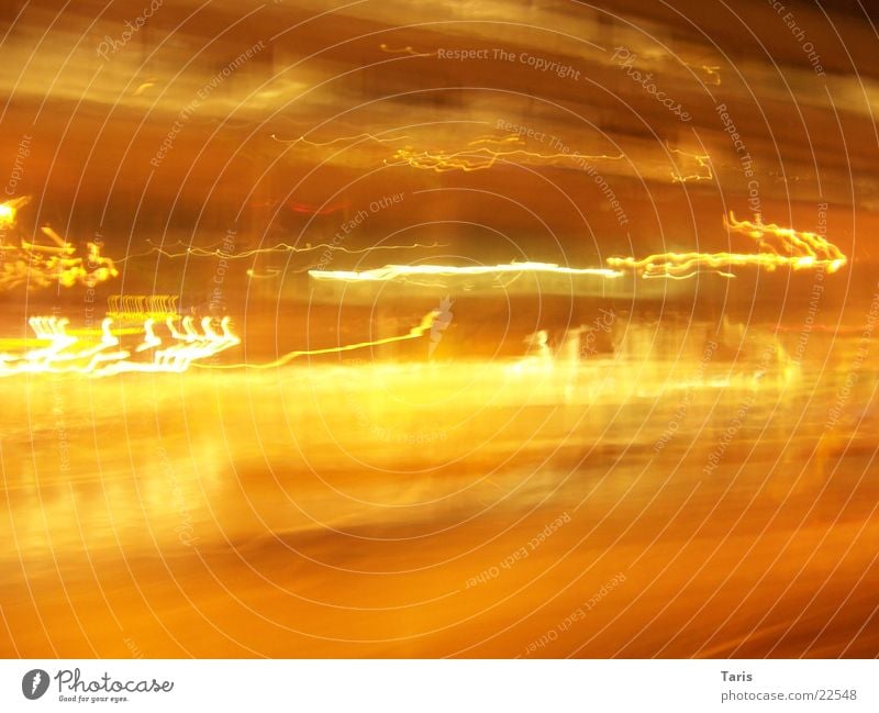 lightercity Dark Stripe Long exposure Exposure Night Yellow Bright Light Street Car Movement