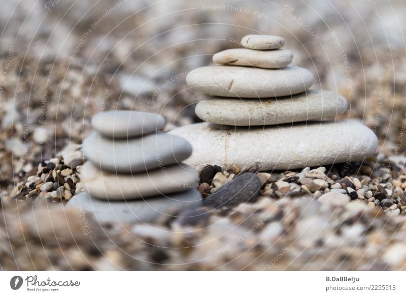 twosome Italy Sicily vacation Blur Day Copy Space top Deserted Exterior shot Colour photo Pile of stones stone tower Tower Cairn Together Moody Inspiration Zen