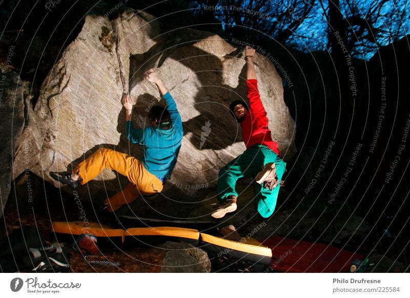 Boulder Cresciano II Vacation & Travel Adventure Bouldering Climbing Sports Mountaineering Human being 2 Nature Beautiful weather Rock Leisure and hobbies