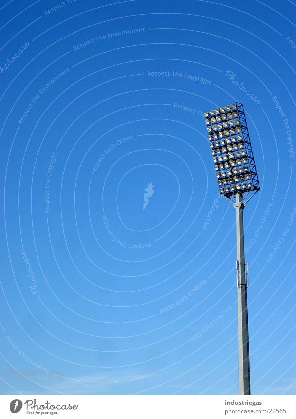 floodlight Lamp post Lantern Schalke 04 Floodlight Architecture staion Sky