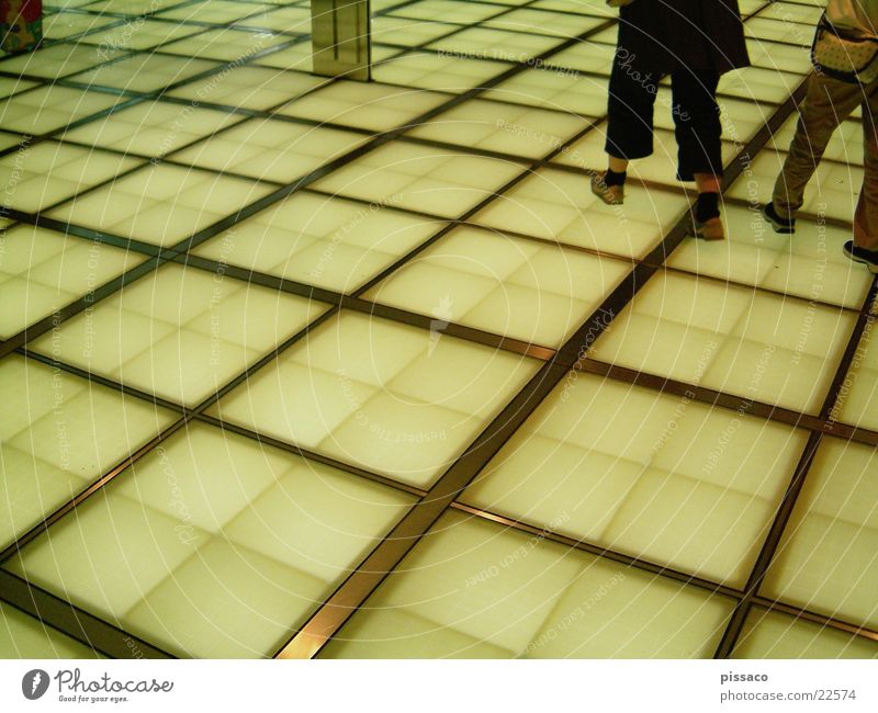 floor Checkered Yellow Square Architecture Feet