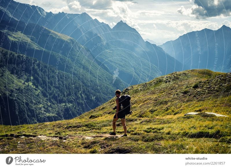 The Wanderer! Well-being Contentment Vacation & Travel Tourism Trip Adventure Far-off places Freedom Summer Summer vacation Mountain Hiking Young man