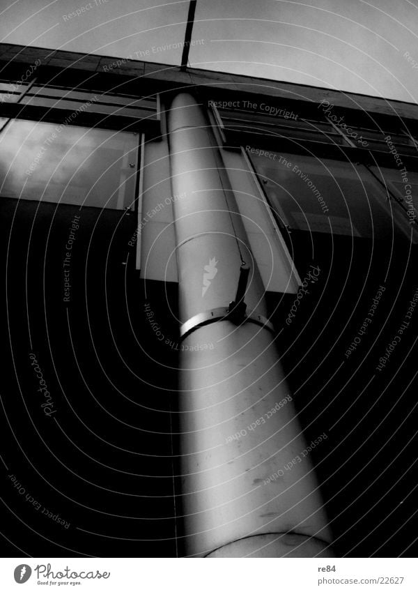 grey bar Steel Building Gray Black White Cologne Dark Architecture Joist Modern Glass Sky