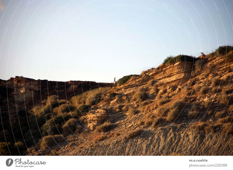 small steps big mountain Far-off places Mountain Hiking Human being 1 Environment Nature Landscape Earth Sky Cloudless sky Summer Climate Beautiful weather