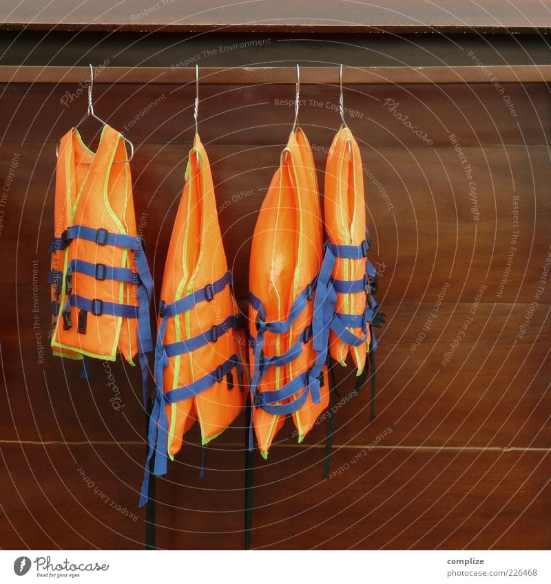 Swimwear 2015 Clothing Workwear Protective clothing Swimming & Bathing Sports Orange Life jacket SOS Closet Hanger Deserted Safety Protection Blue Suspended Day