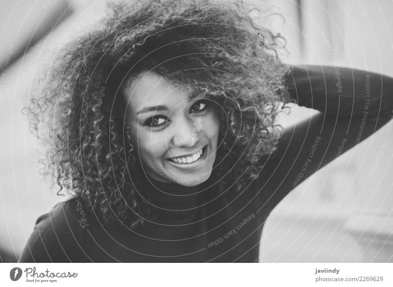 Close-up portrait of beautiful young African American woman Elegant Style Beautiful Hair and hairstyles Face Human being Feminine Young woman