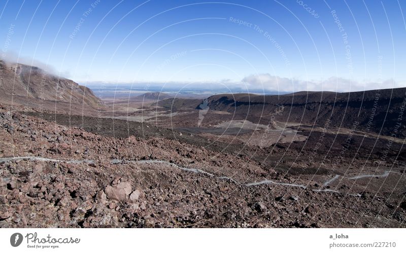 devil's staricase Nature Landscape Elements Earth Air Sky Clouds Beautiful weather Rock Mountain Peak Volcano Far-off places Dry Wanderlust Loneliness