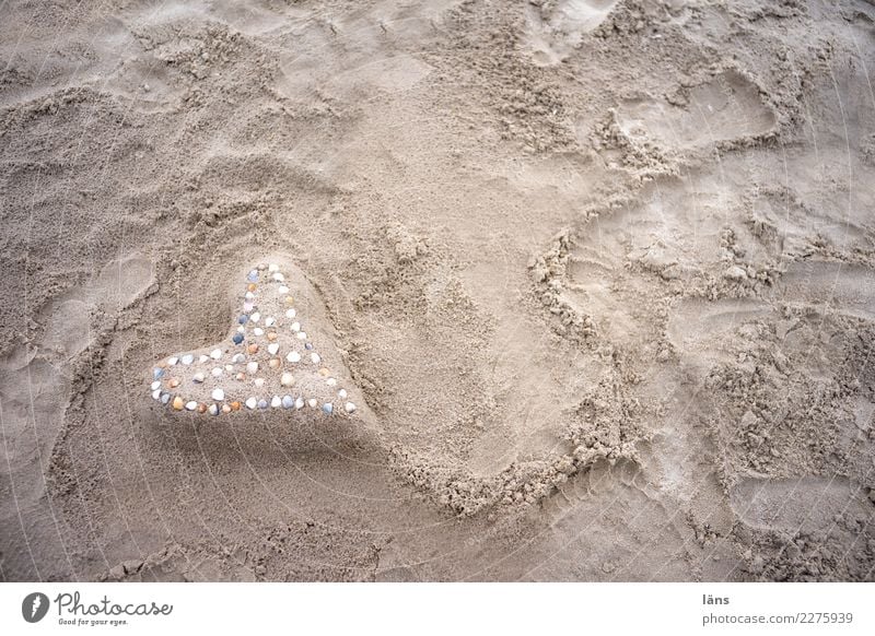 Heart on the beach Vacation & Travel Trip Beach Ocean Sand coast Emotions Joy Happy Happiness Contentment Joie de vivre (Vitality) Spring fever Anticipation