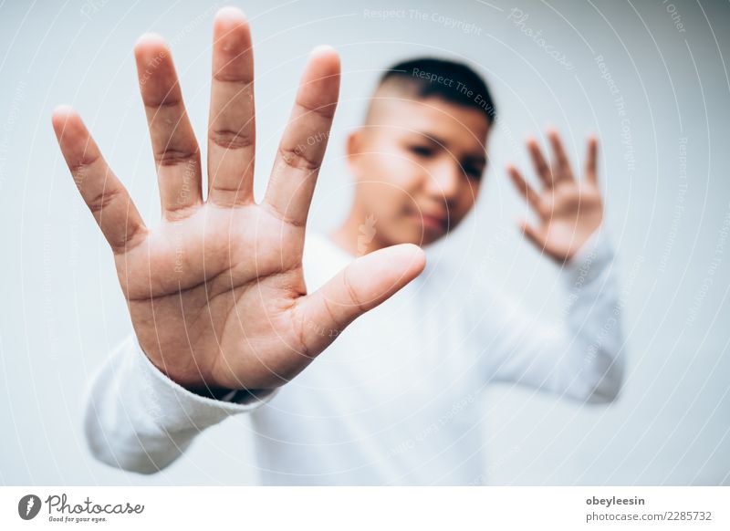 young asian boy scared fearful alone Face Freedom Work and employment Business Human being Fingers Jump Sadness Emotions Power Concern Fear Horror Stress people