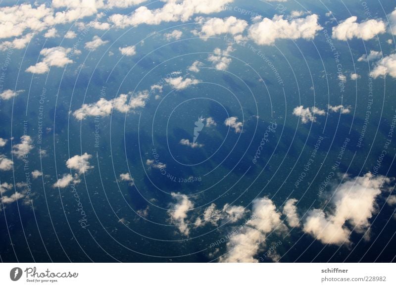 over the clouds... Clouds Climate Weather Beautiful weather Blue White Above the clouds Cloud field Cloud formation Wisp of cloud Altocumulus floccus Shadow