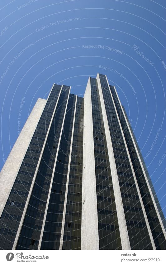 skyscrapers High-rise Manhattan House (Residential Structure) Hotel Store premises Window Gray Architecture Hamburg Work and employment Sky Blue Business