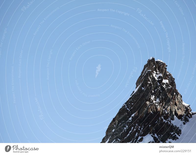 The summit. Environment Nature Landscape Mountain Mountain ridge Hilltop Peak Tall End Sky Above Freedom Free space Calm Remote Austria Alps Target Overview