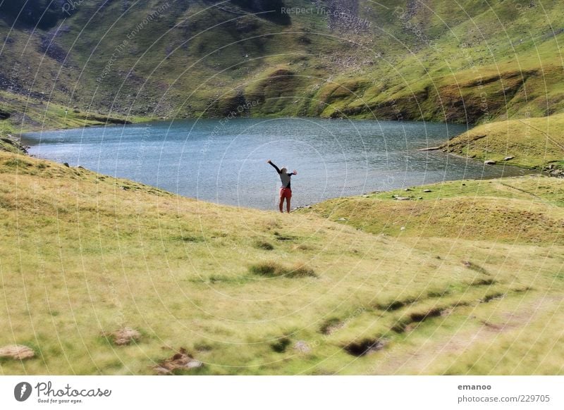 my lake Lifestyle Joy Contentment Relaxation Calm Leisure and hobbies Vacation & Travel Tourism Trip Far-off places Freedom Summer Hiking Human being