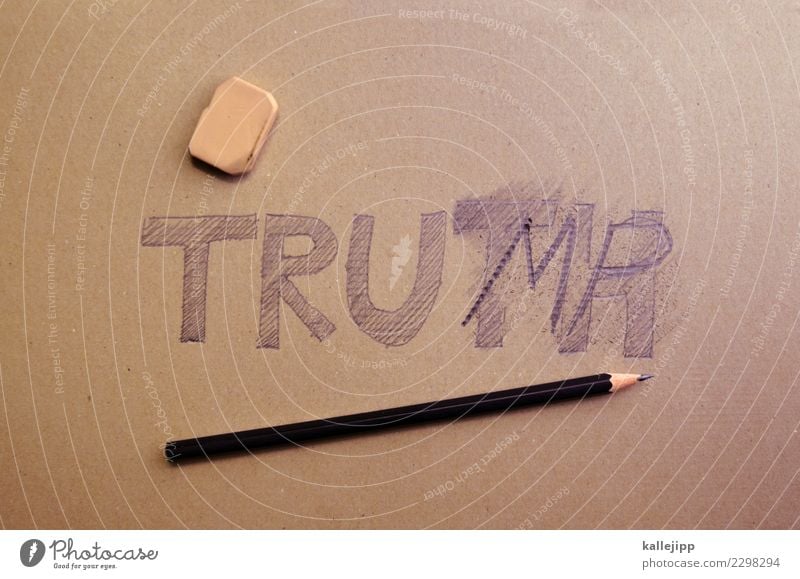 wacko Characters Write twitter Trump Tower donald trump USA President Truth Lie (Untruth) False Correct Pencil Eraser satire Humor Joke Crazy Politics and state