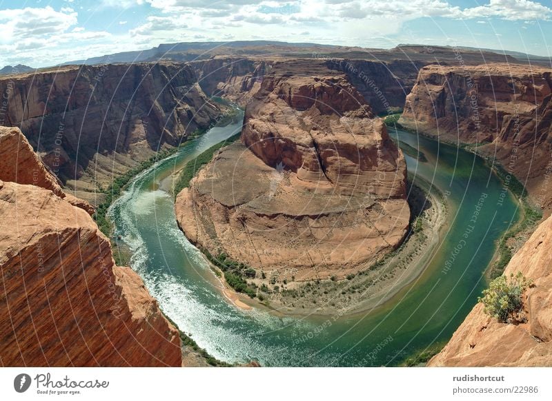 Horse Shoe Bend Colorado Page Arizona Canyon Wide angle Montage Landscape USA