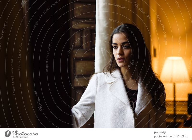 Beautiful young woman posing near a window in her bedroom Style Face Human being Feminine Young woman Youth (Young adults) Woman Adults 1 18 - 30 years Fashion