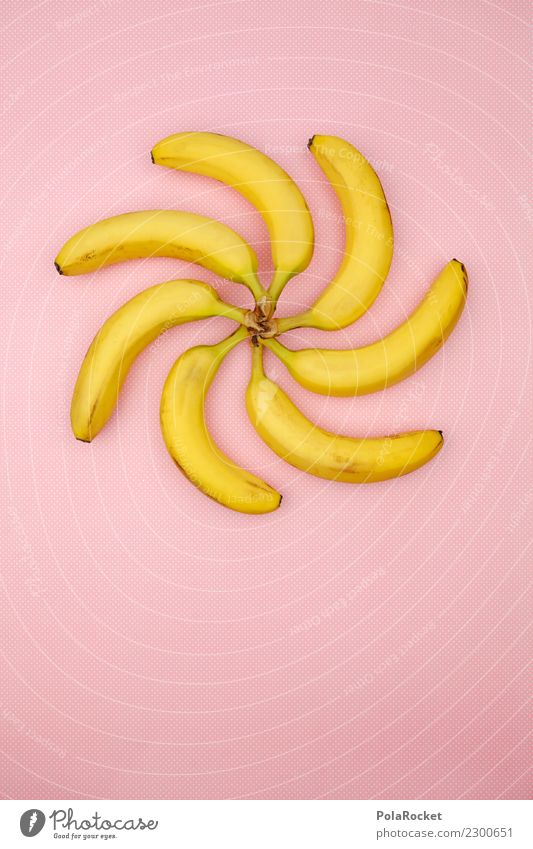 #AS# Banarodeo pink Fitness Sports Training Diet Art Esthetic Banana Banana plantation Musaceae Pink Yellow Creativity Economic boom Whirlpool boomerang