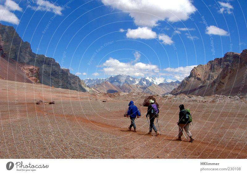 Aconcagua Trekking Hiking Nature Landscape Rock Mountain Peak Lanes & trails Discover Going Vacation & Travel Experience Relaxation Calm Environment