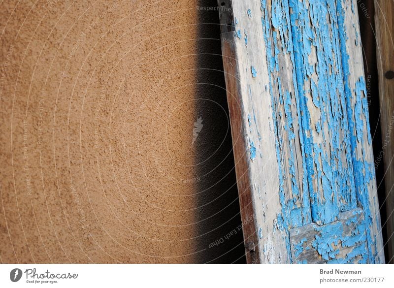 Paint, Chipping New Mexico Old town Building Wall (barrier) Wall (building) Door Brown Colour photo Exterior shot Deserted Shadow